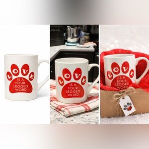 “Love Is a Four Legged Word” Royal Norfolk Dog Lover Mug